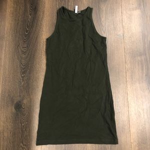 Divided HM Basic Forest Green Dress | Size Medium